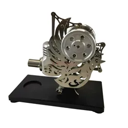 Stirling engine can start single cylinder alloy engine model external combustion engine