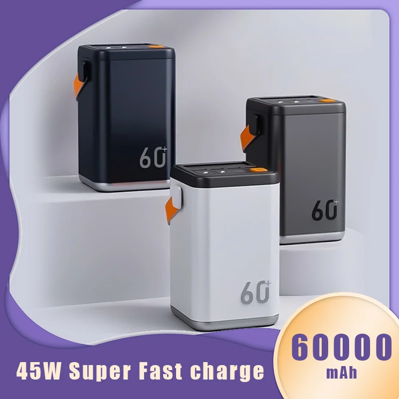 

60000mAh Outdoor Emergency Portable Mobile Power Supply Mobile Phone Charger Large Capacity Power Bank