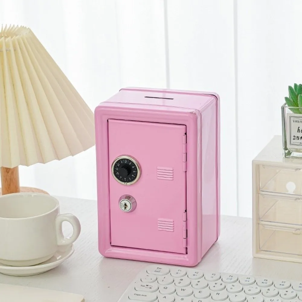 Dekorative Box Passwort Lock Mini Safe Anti-Diebstahl Schrank Sparschwein Metall Geld Lagerung Box Bargeld Sparen