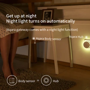 Aqara Human Body Sensor, Sicherheitsbewegung, drahtlose Verbindung, Lichtintensitäts -Gateway, 2 Mio. Haus, Arbeit mit HomeKit, Zigbee 10 Hauptverkäufe Xiaomi Aquara Gateway - №8