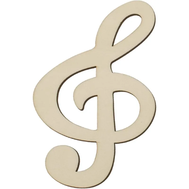 music wood cut paper, music diy craft decoration, music notes, unfinished wooden decoration, music themed party decoration
