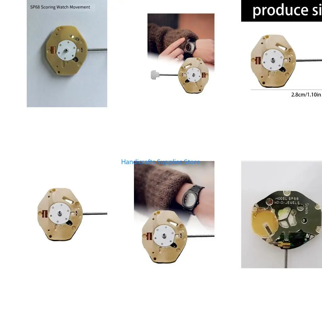R1WA Reliable Quartzs Watch Mechanism With Continuous Second Hand And Metal Parts