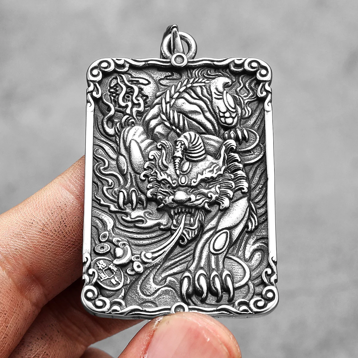 Fortune Amulet Brave Troops Stainless Steel Men Women Necklaces Pendants Chain Lucky Punk Jewelry Gift Dropshipping Wholesale