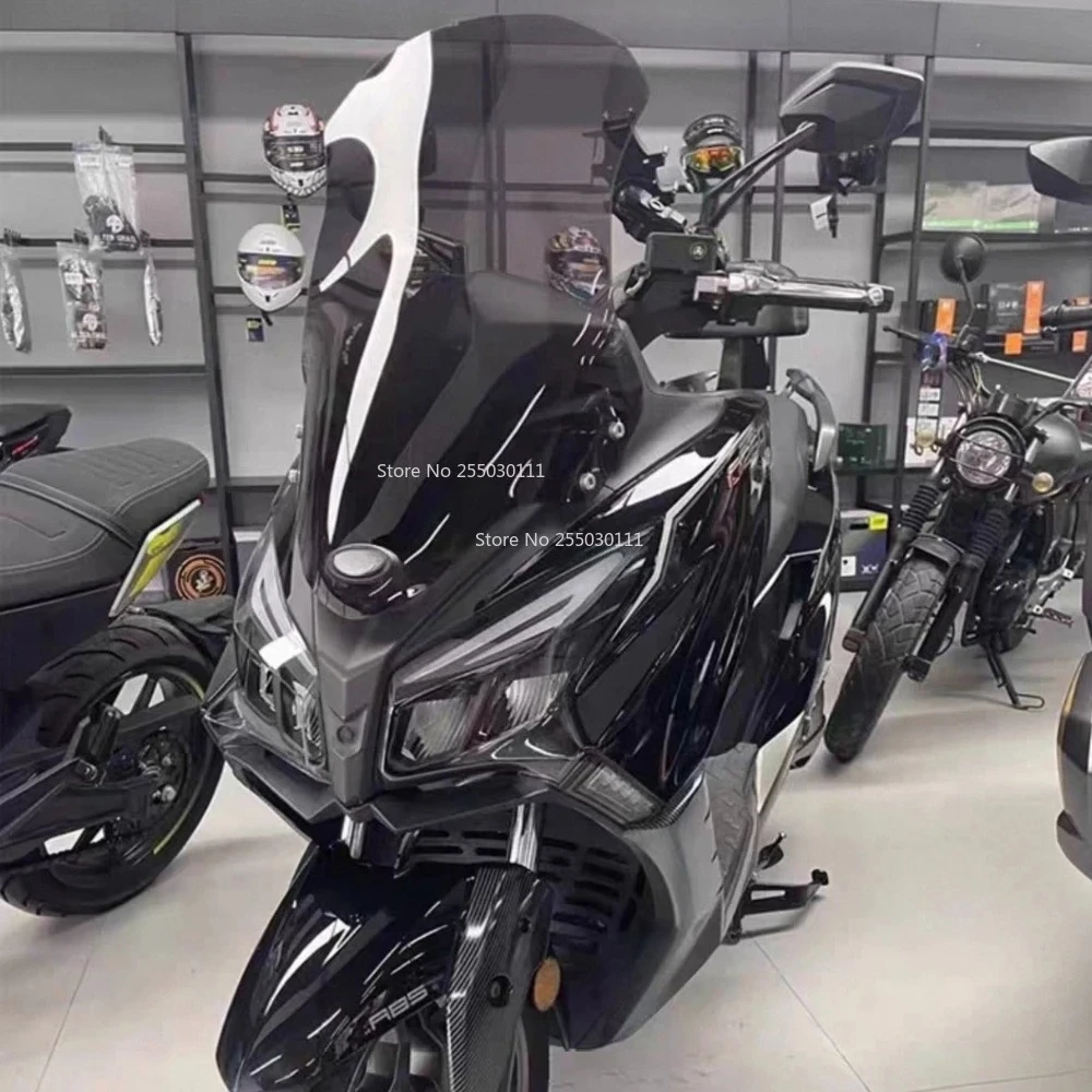 Motorcycle front windshield with raised windscreen front glass windproof accessories For KYMCO CT250 CT 250 CT-250 2023 2024 view 3