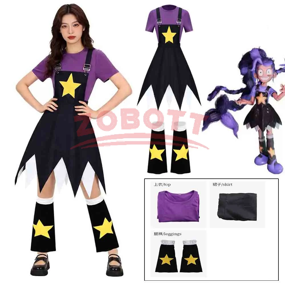 Lily Lovebraids Cosplay Costume Anime Top Skirt Socks Uniform Halloween Carnival Playtime Chapter 5 Full Set In Stock