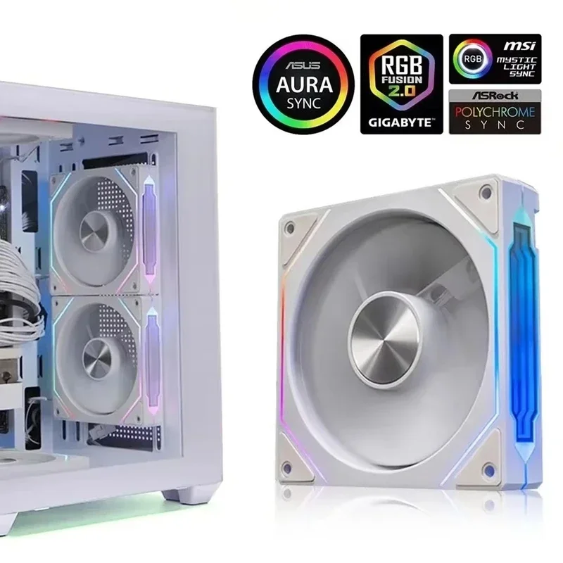 Prism 4 RS 12cm Noiseless Fan ARGB Pc Case Ventiladores 4 Pin 12v Volume 800-1800RPM Gaming PC Cooling Kit ARGB Fans 
