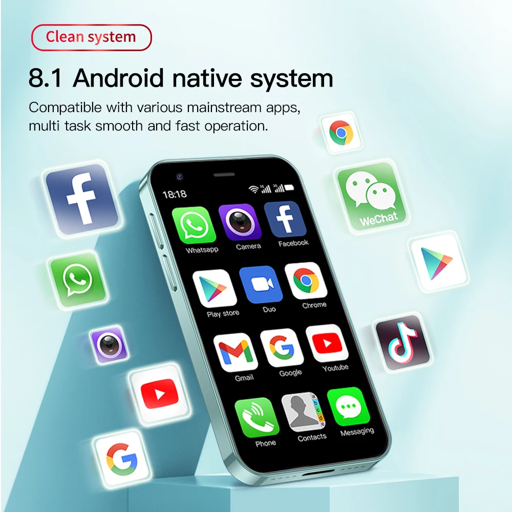 SERVO P90 Android Mini Smartphone Dual SIM Cards Google Play 2000mAh Telefon komórkowy Wifi Hotspot 3.0 Inch Screen Tiny Smart Phones