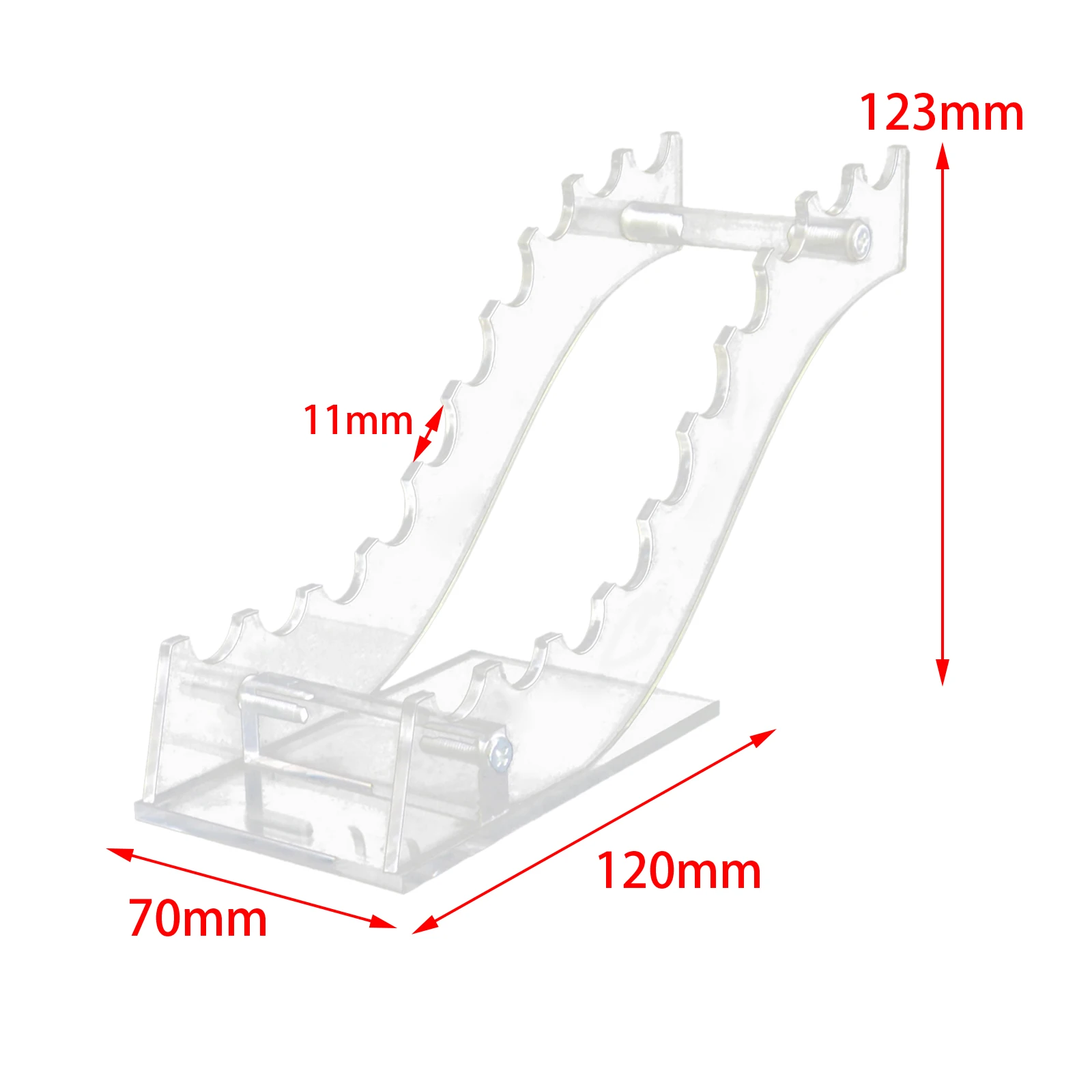 Imagem -06 - Clear Acrylic Pen Display Stand Pen Holder Rack para Lápis Home Cosmetic Brushes Storage Papelaria Organization