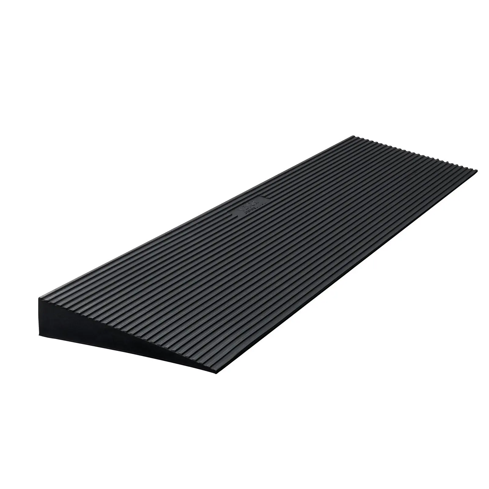 VEVOR Rise Cuttable Threshold Ramp for Sweeping Robot, 35.4" Wide Natural Rubber Wheelchair Ramp, Non-Slip Solid Rubber Ramp wit