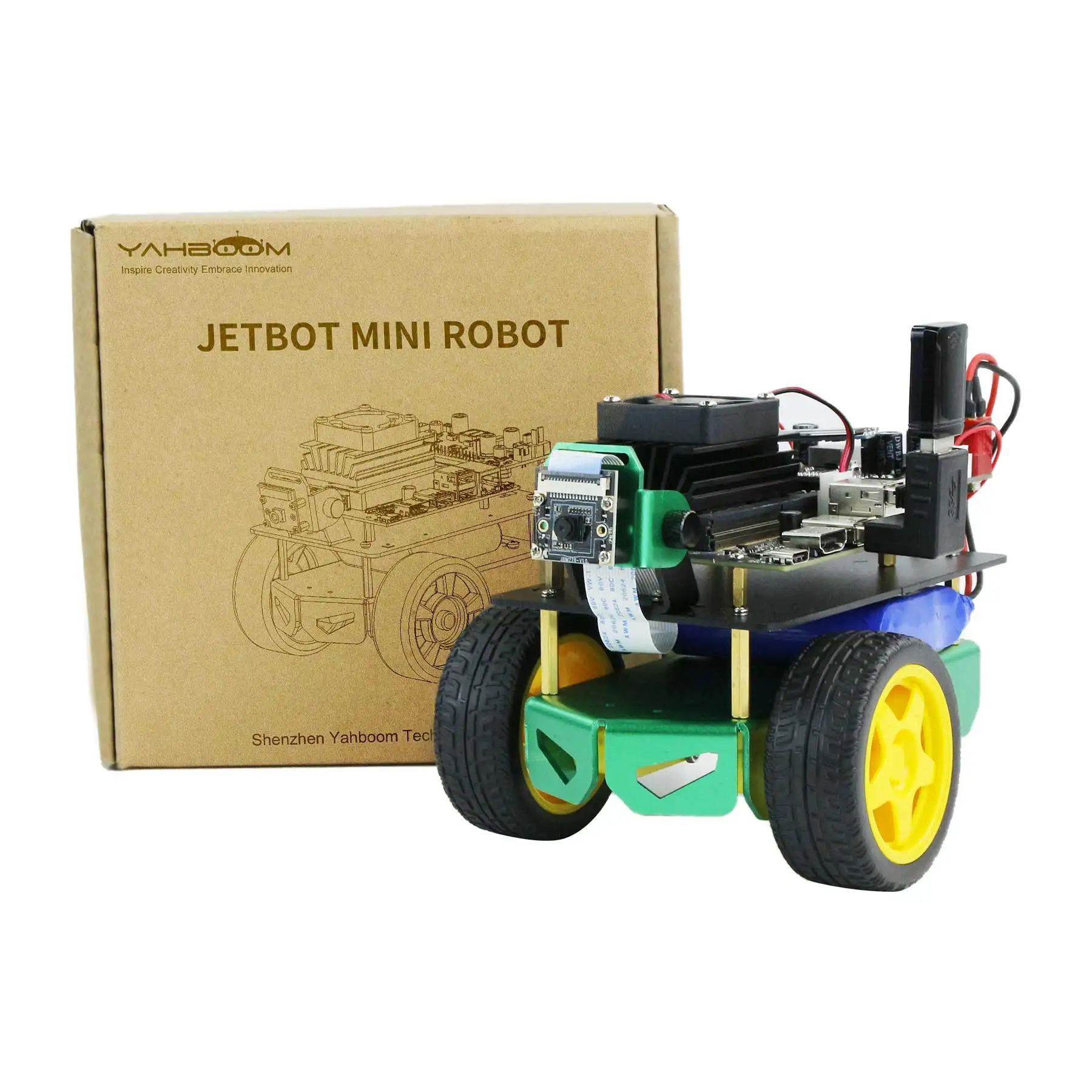 JetBot Mini AI Robotic Developer Kit Based on ROS for Jetson Nano Programmable DIY Electronic Project Face Recognition Autopilot