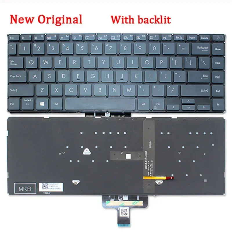 New genuine laptop rreplacement keyboard for Asus zenbook14 ux435 ux435egl ux435e u4800egl