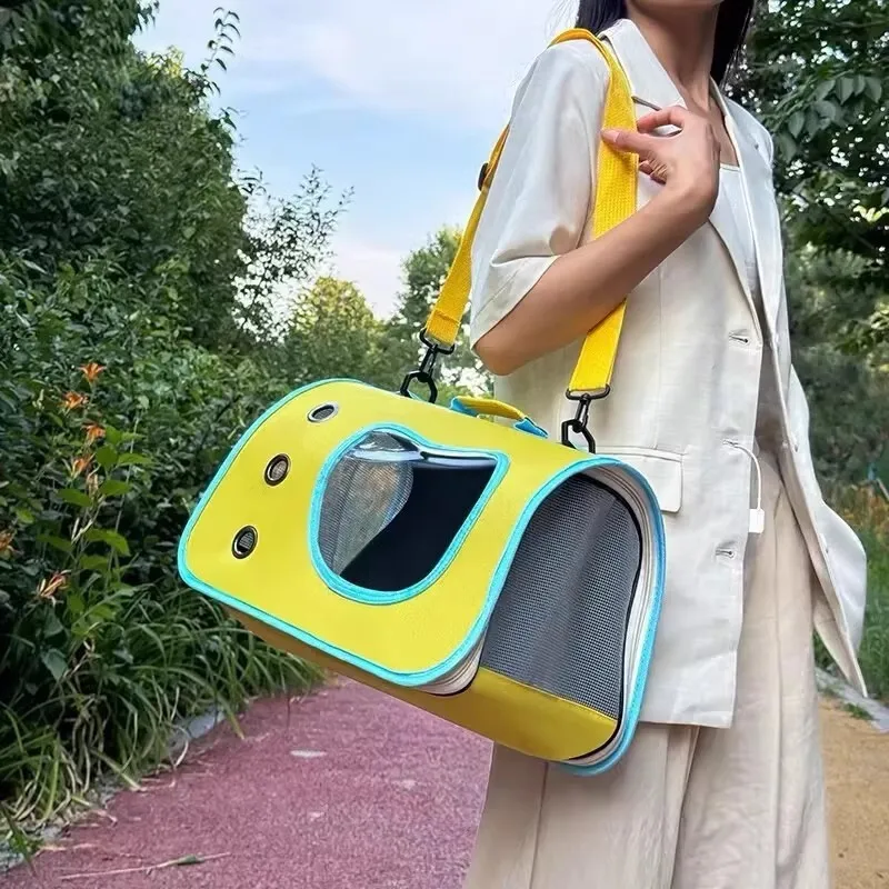 Large Capacity Portable Cat Carrier Backpack: A Space Capsule for Your Pet thumbnail