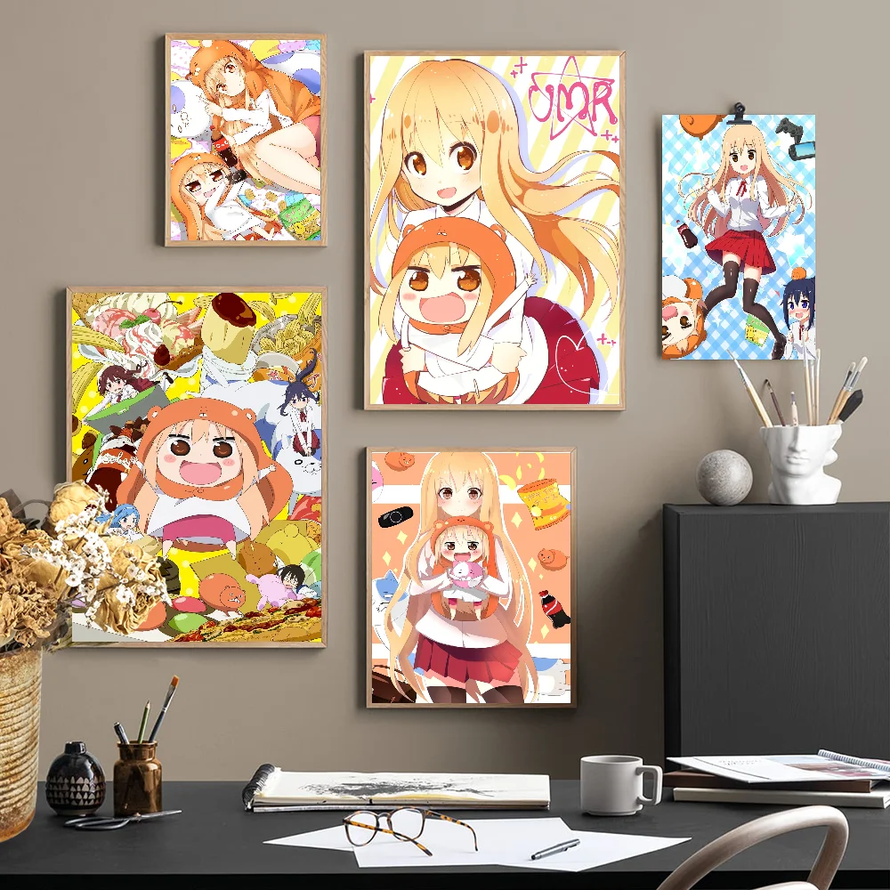 Himouto! Umaru-chan DIY Sticky Poster Fancy Wall Sticker For Living Room Bar Decoration Wall Decor