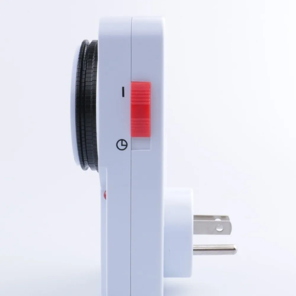 2/3-Pin Plug Energy Saving Timer Socket Energy Efficient 15 Minutes Intervals 24 Hour Segment Timer High Power Support