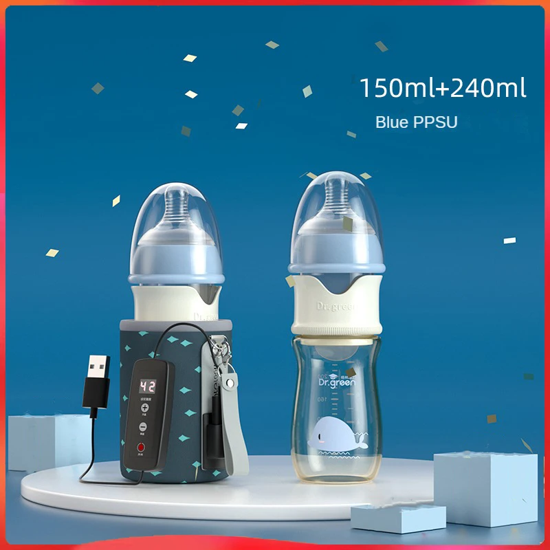 drgreen-бутылочка-для-новорожденных-ppsu-usb-термостатический-150-240-комбинированный-набор-герметичная-изоляция-быстрое-наполнение-молоком-съемный-моющийся