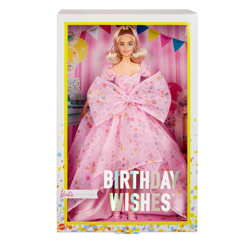 115in-original-barbie-signature-birthday-wishes-doll-blonde-wearing-pink-tulle-gown-shoes-accessories-girls-toy-gift-collection