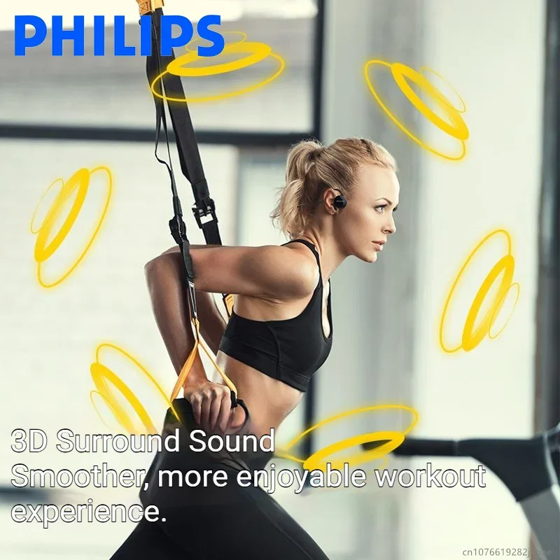 جديد فيليبس TAA1609 العظام التوصيل الترجمة سماعات سماعة لاسلكية تعمل بالبلوتوث 5.3 سماعات رياضية دعوة الحد من الضوضاء سماعة