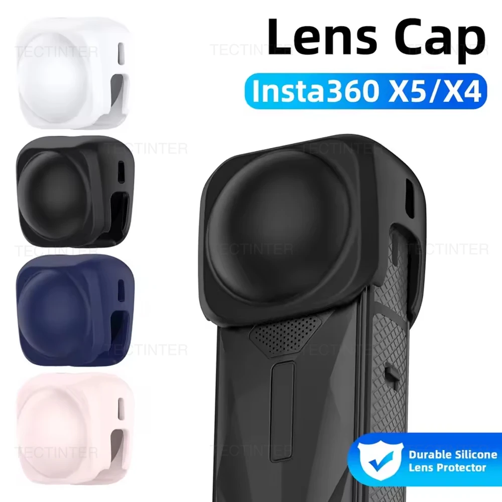 Lens Cap for Insta360 X5 X4 Silicone Protective Case Anti-Scratch Protector Cover for Insta360 x4/x5 Camera Accessories