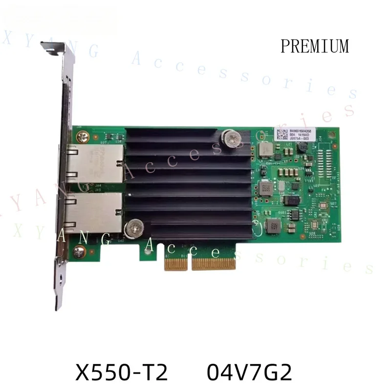 N+ Original For Dell 04V7G2 For Intel X550-T2 10GbE Dual-Port PCI-E Converged Network Adapter FKHKC HWWN0 Fast Ship
