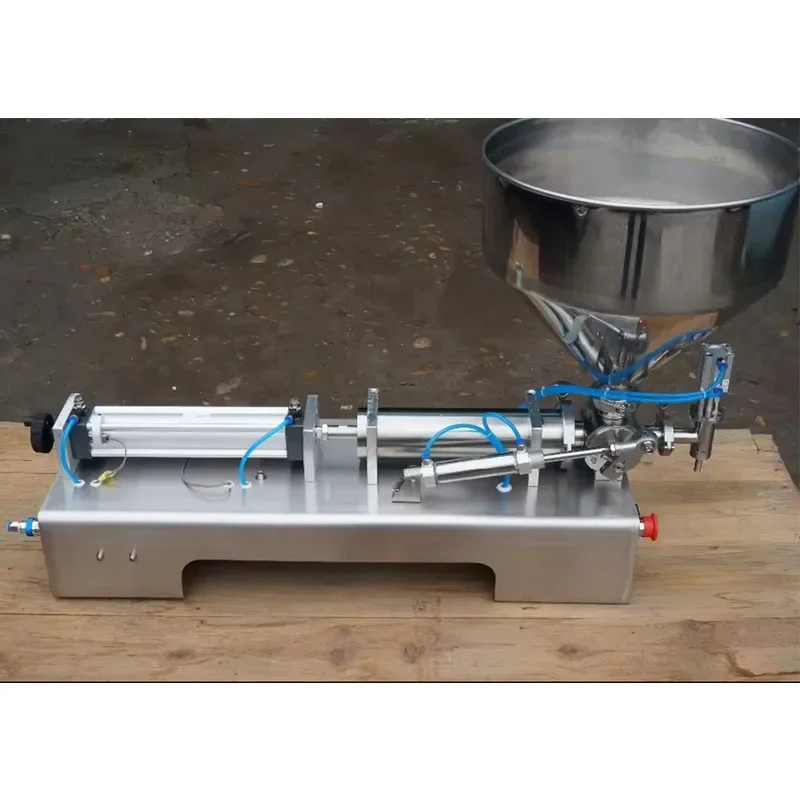 5-500ml Food Filling Machine Single Nozzle Paste Large Hopper Rotary Valve Quantitative Filling And Package Equipment Range