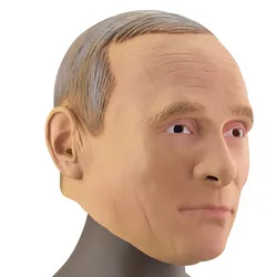 Realistic Latex Old Man Mask, Human Head, Carnival Costume, Dress, Russian President, Vrussian President, Russian Party