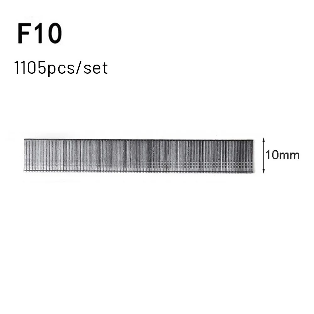 1105 Pcs Staples F15/F20/F25/F30 Straight Brad Nails For DIY Gardening Woodworking Home Improvement Hardware Fasteners Tools