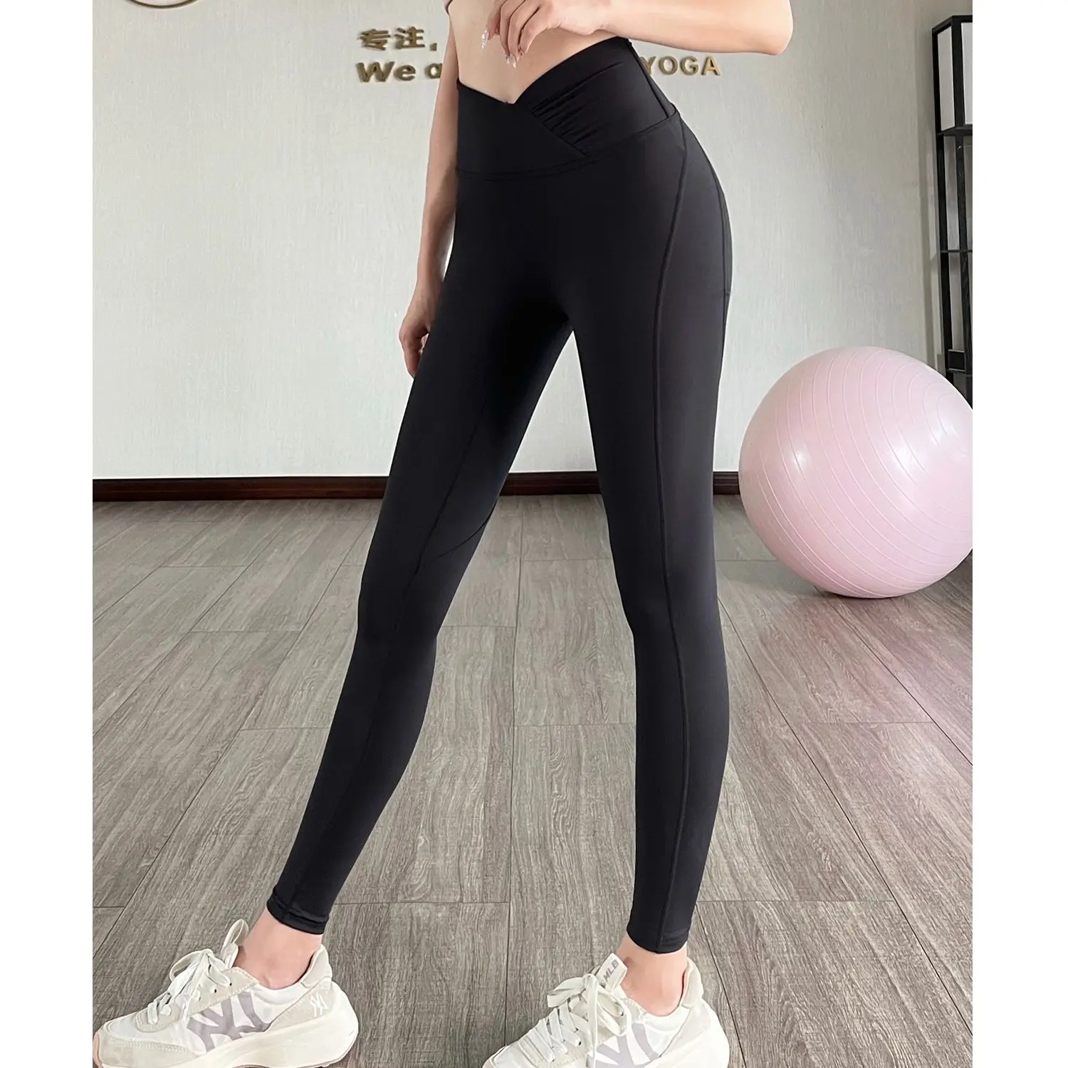 طماق-عالية الخصر امرأة الوردي Jk الجلد ودية مبهمة قسط يطبع اللون خريف شتاء الخامس الخصر غير مرئية تشديد سلس #3