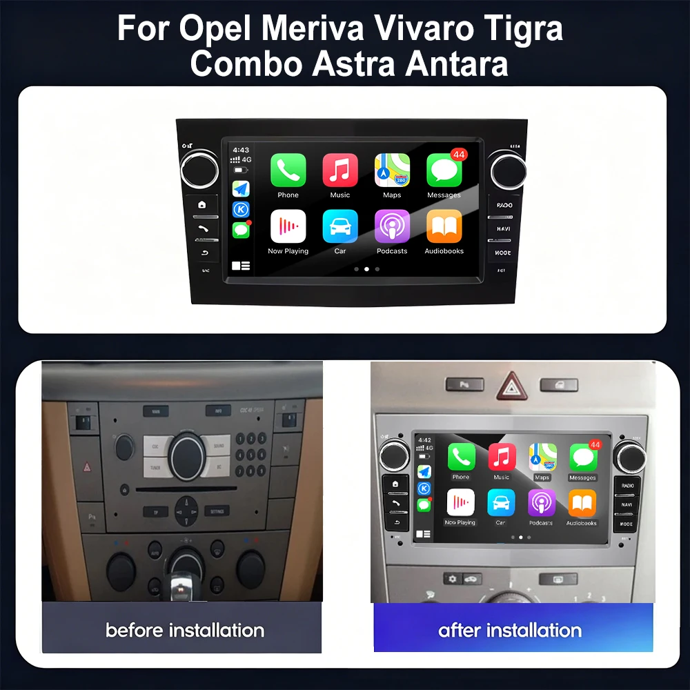 Android OS Car Radio Carplay For Opel Meriva Vivaro Tigra Combo Astra Antara Carplay AUTO Multimedia Player Stereo