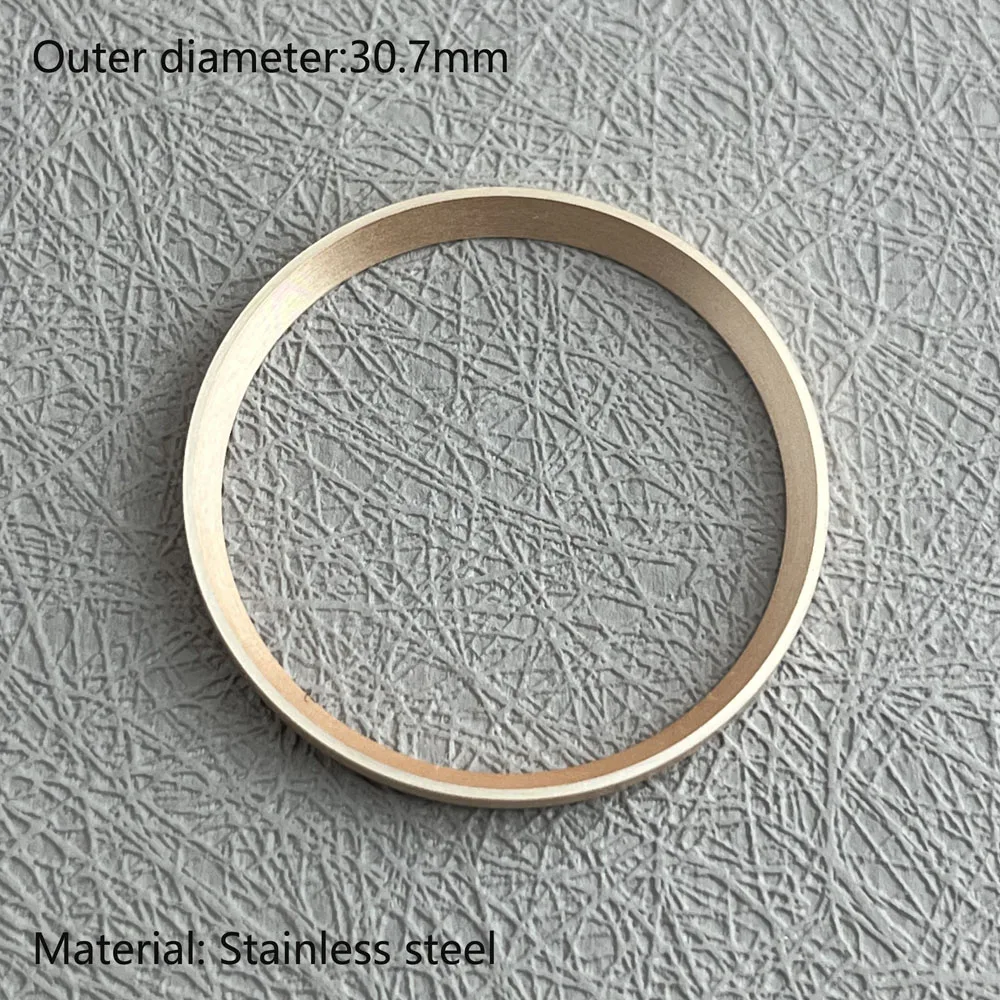 30.7 مللي متر من الفولاذ المقاوم للصدأ NH35 حلقة فصل لاستبدال علبة الساعة الحلقة الداخلية مناسبة لساعة الغوص الفاخرة الراقية