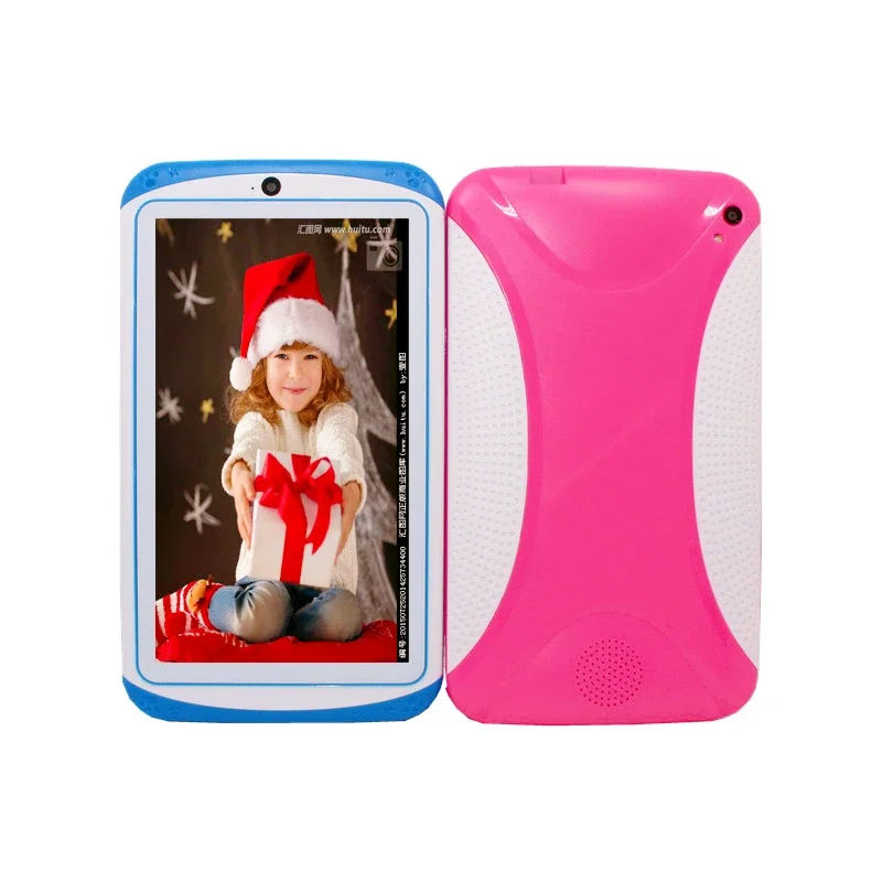 Gift Silicon Bracket Case 7 Inch Kid Tablet Android 10 Allwinner A133 Quad Core Dual Camera 1GB+16GB WIFI Bluetooth 3000mAh