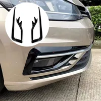 2x luz antiniebla del parachoques delantero cubierta de rejilla embellecedora cuchillo de viento estilo maquinilla de afeitar Canards para VW Golf 7 MK7 Golf7 MK7.5 VII 2017-2019 Facelift
