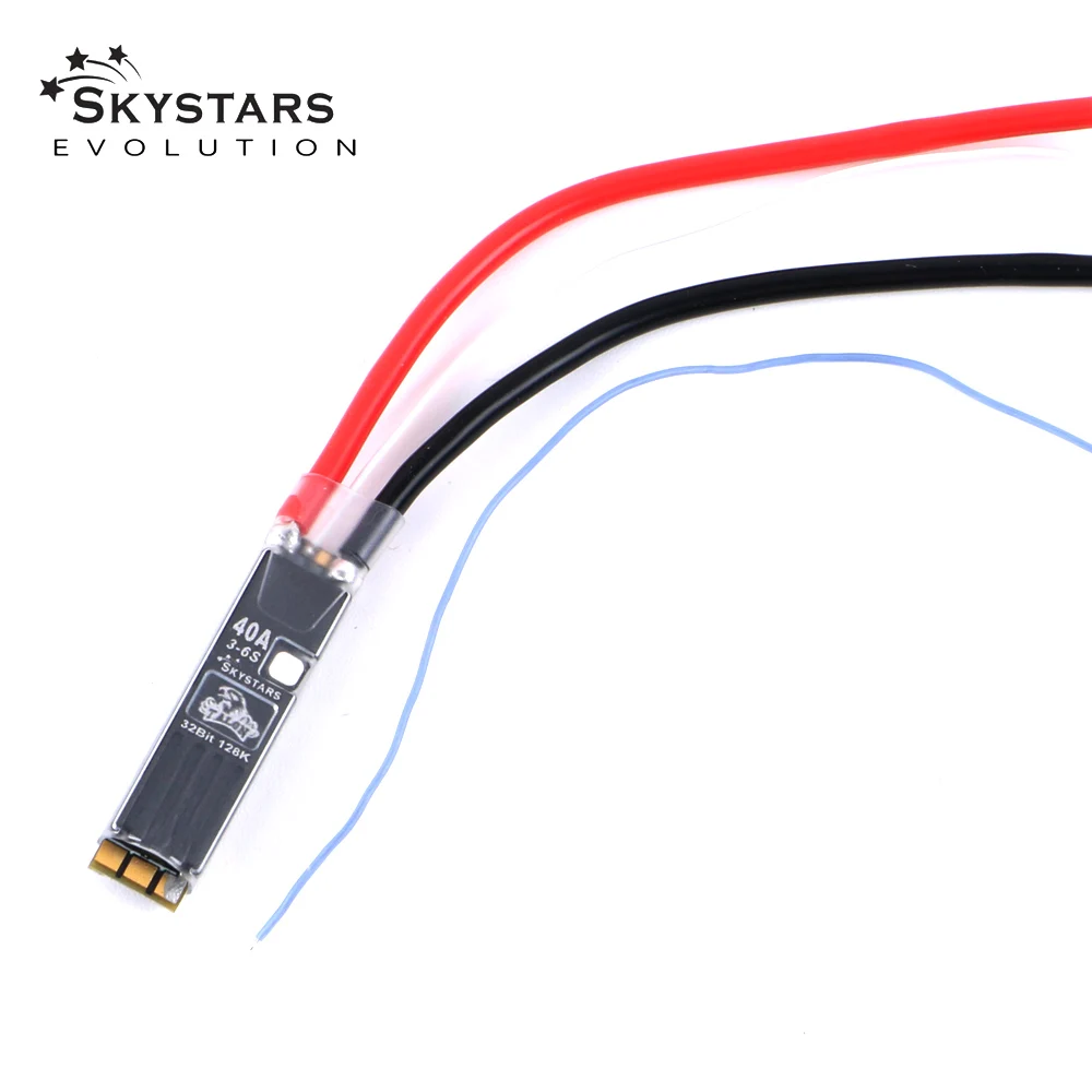 Skystars slim40a 40a am_32 128k mcu 3-6s esc sem escova para qav 170-330 rc para modelos fpv racer rc accesseries boas peças