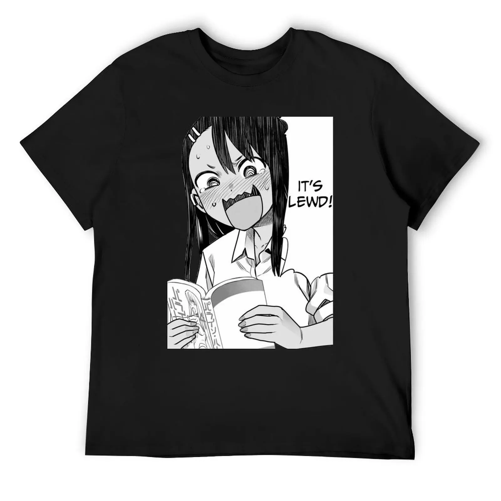 Футболка Nagatoro Lewd, мужская одежда, мужская футболка, рубашка на заказ, забавные костюмы, мужские футболки с рисунком, большие и высокие