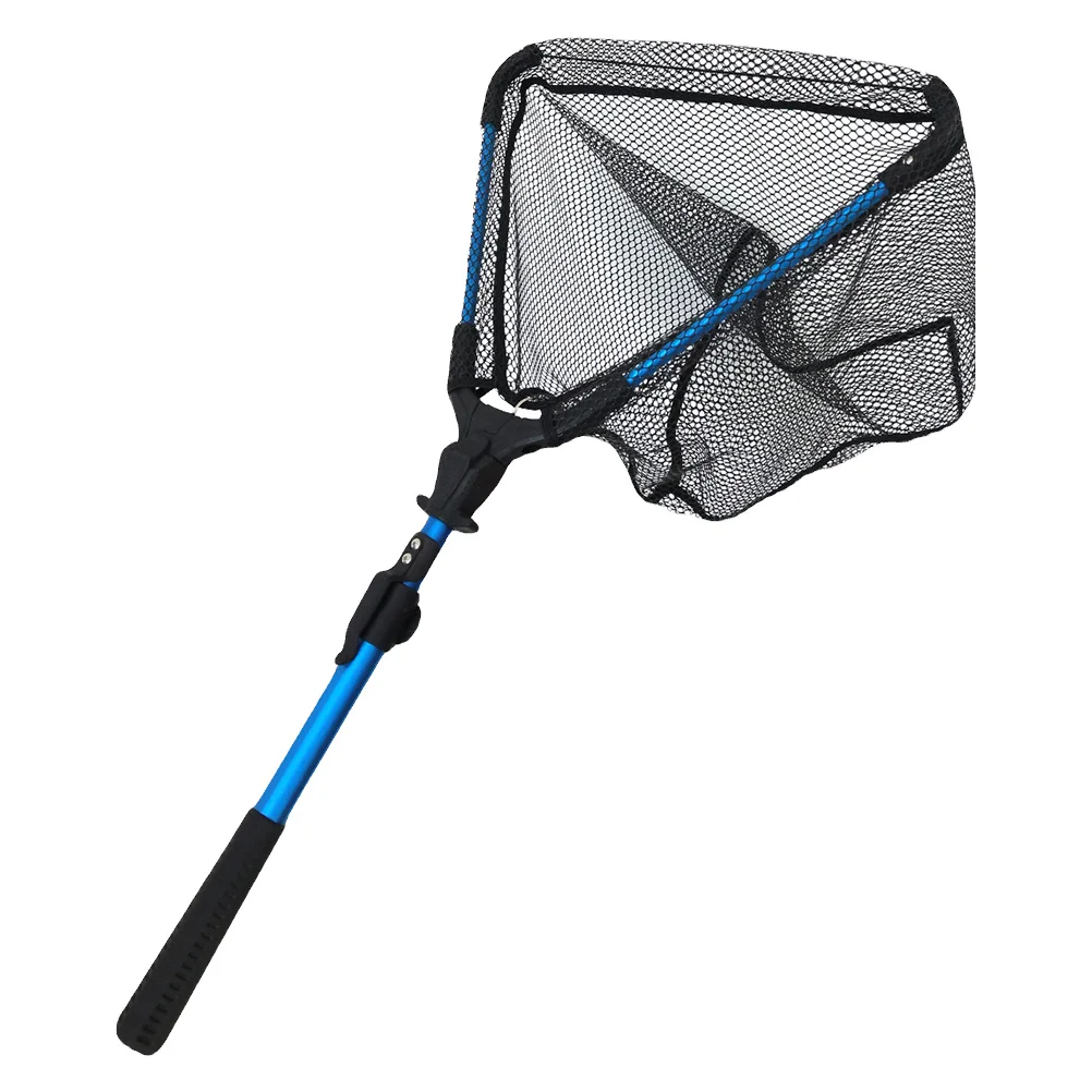 

Telescopic Aluminum Alloy Fishing Net Foldable Portable Safe for Pond Creek Catch Release Fly Fishing Accessory