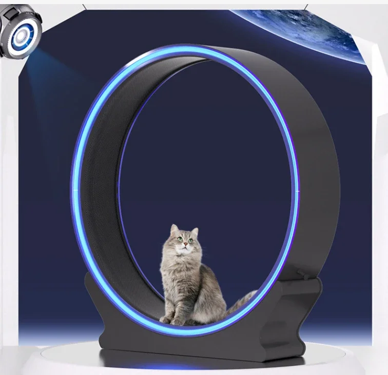 Cat Treadmill Wheel for Training Cats Gym Tunnel Cave Fitness Silent Not Getting Stuck Pet Training Supplies Cat Toys