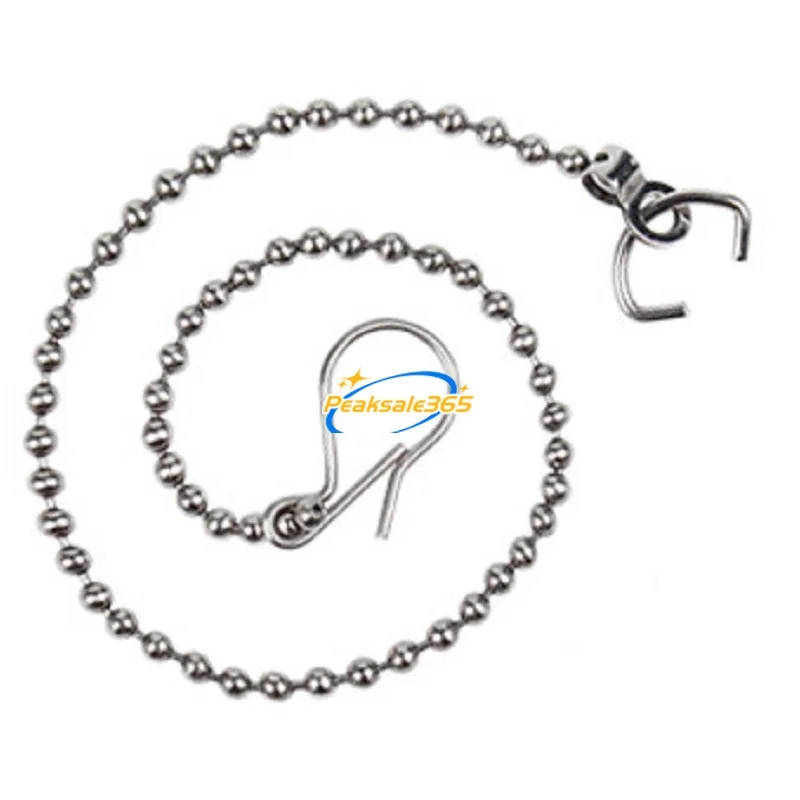 1PC Toilet Flapper Chain Stainless Steel Connector with C-shape Ring S-hook 27.5cm Toilet Handle Lever Lifting Repairing Parts