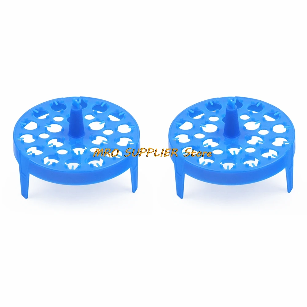 

2pcs laboratory rack for 2ml,1.5ml centrifuge pipe text tube Plastic circular floating Storage tray 20 holes
