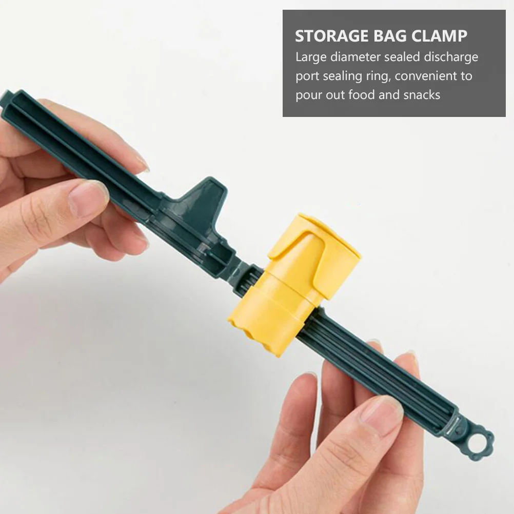 

3pcs Food Sealing Clip Large Diameter Spout Snack Clamp Bag Sealer Storage Practical Powerful Seal Keeps Food Fresh Dry Dust