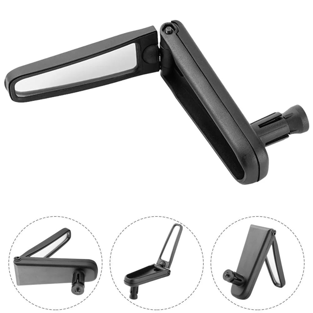 Rear View Mirror Plug For Bike Handlebar Foldable Adjustable Lightweight Cycling Mirror With Acrylic Lens For Mountain