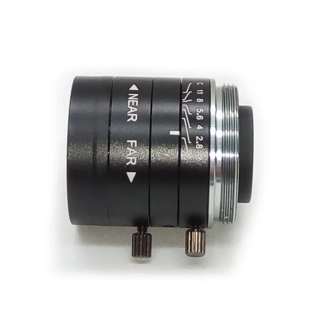 

Industrial Fixed Focus Lens 5MP 1/1.8" F2.0 Aperture C-Mount 8mm Focal Length Vision Camera Lens for Industrial Microscope