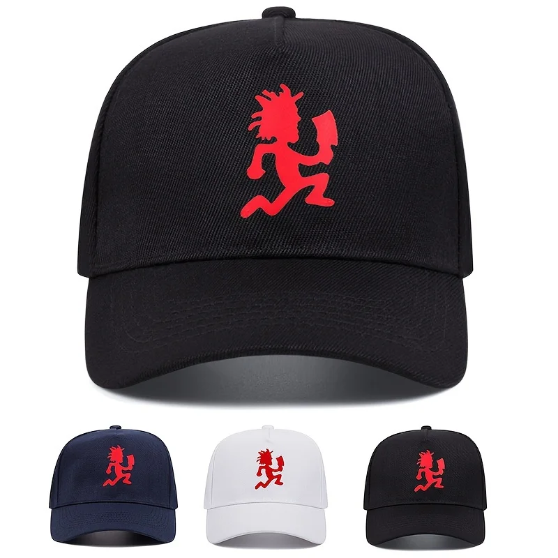 

Funky Acrylic Baseball Cap with Cartoon Runner Print, Unisex Outdoor Sports Event Hat, Street Hip-Hop Casual Visor Cap,