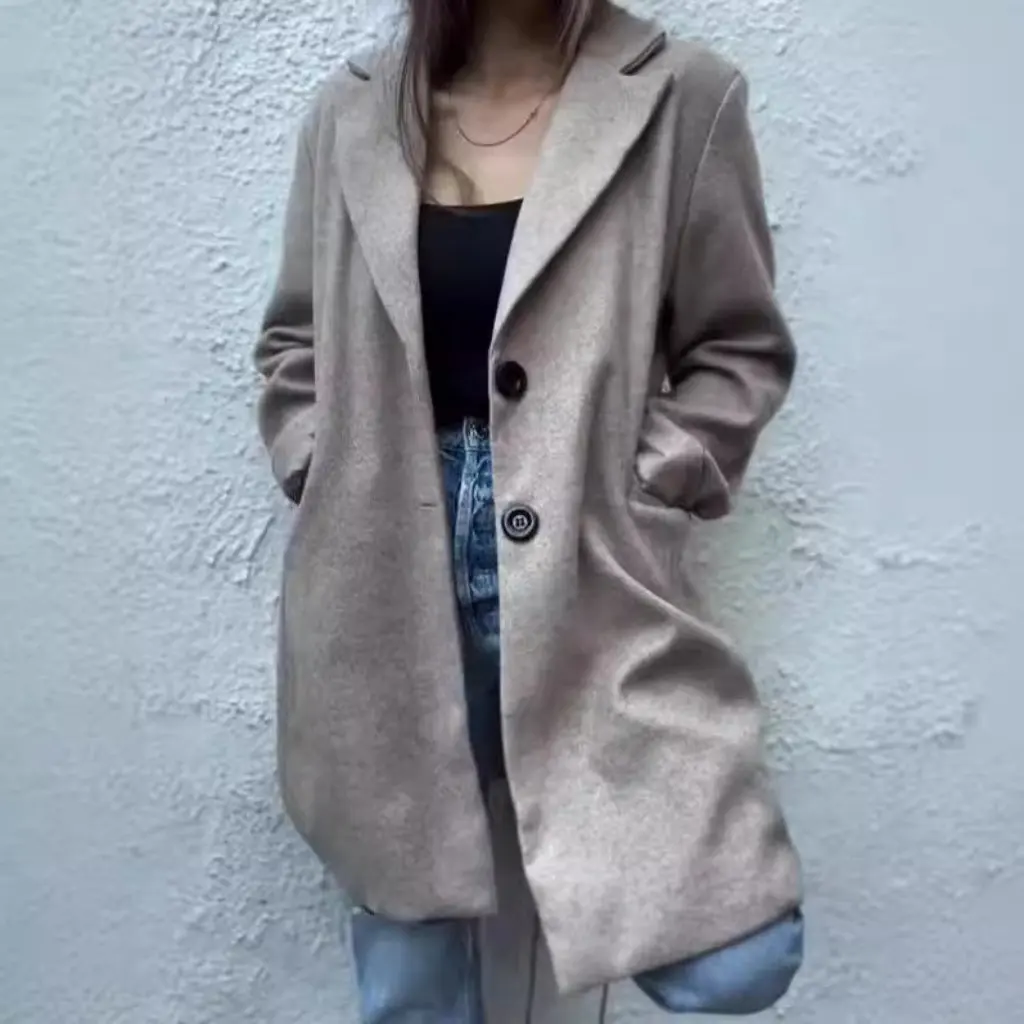 

Ladies Casual Lapel Single-Breasted Suit Jacket Autumn New Fashion for Europe And United States