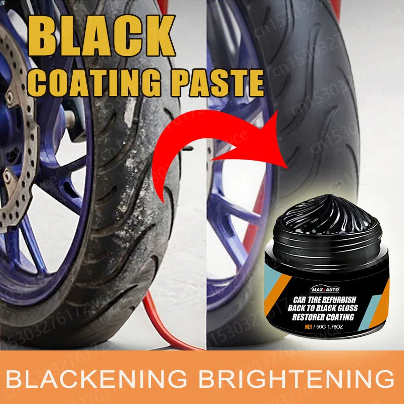 

Воск для восстановления шин мотоцикла, черный блеск, долговечное покрытие, пластиковый ремонт, полировка, очистка, комплект для укрепления блеска для шин