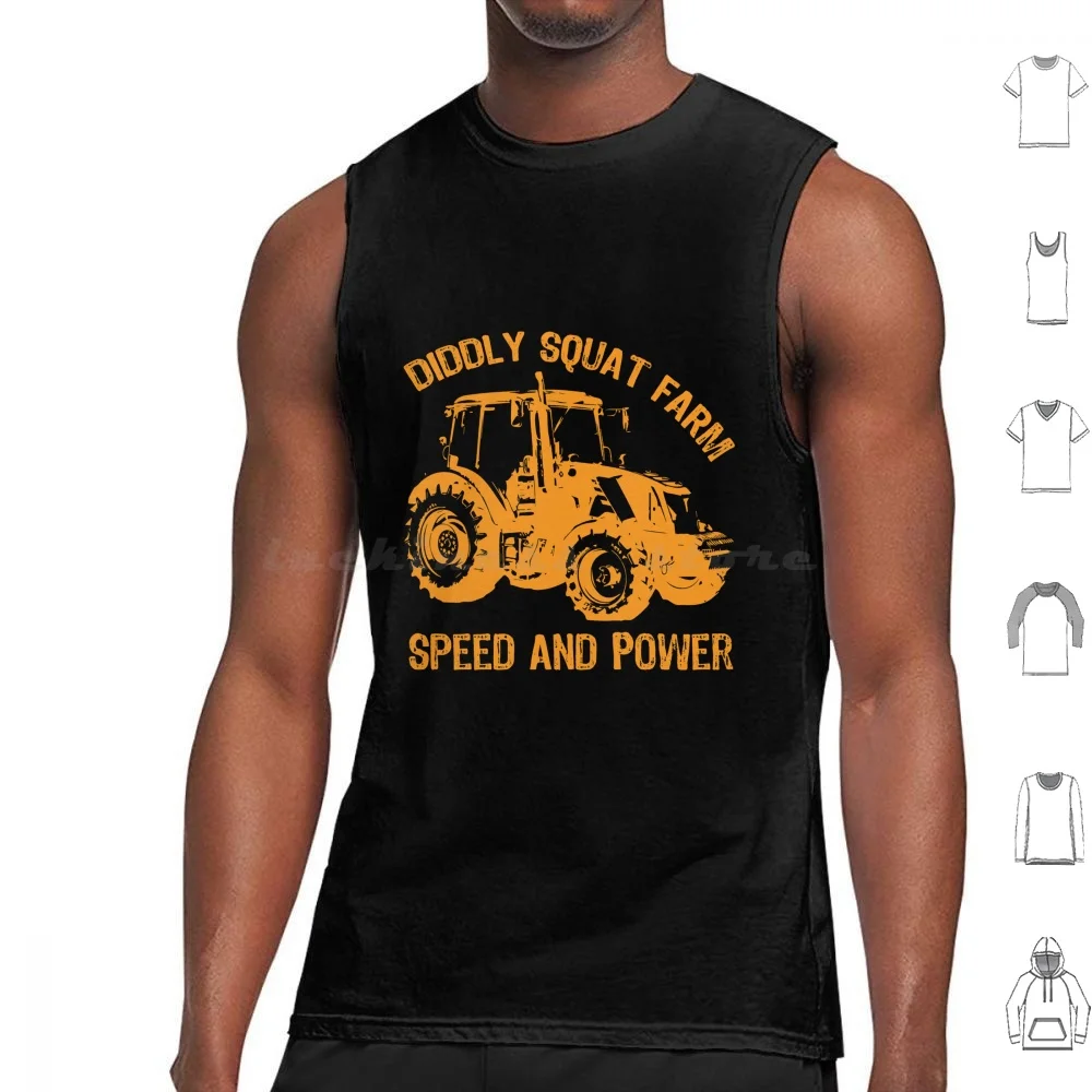 Diddly Squat Farm Speed And Power Vintage Tank Tops Vest Sleeveless Diddly Squat Farm Diddly Squat Farm Jeremy Tractor Farm