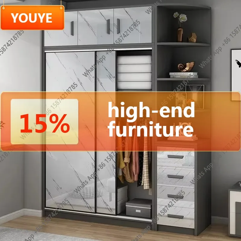 O A Nordic Luxury Tall Wardrobes Orgnizer Modular Wooden Dressing Clothes Wardrobes Bedroom Cupboard Roupeiro De Quarto Furnitur