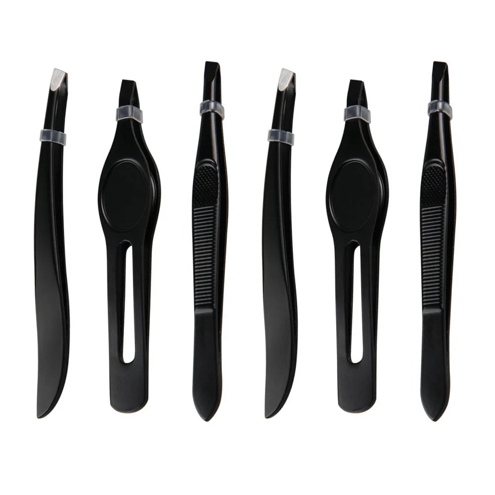 

Eyebrow Tweezers Stainless Steel Women Curler Makeup Tool Eyebrow Clips Forceps Long Lasting Small Gift