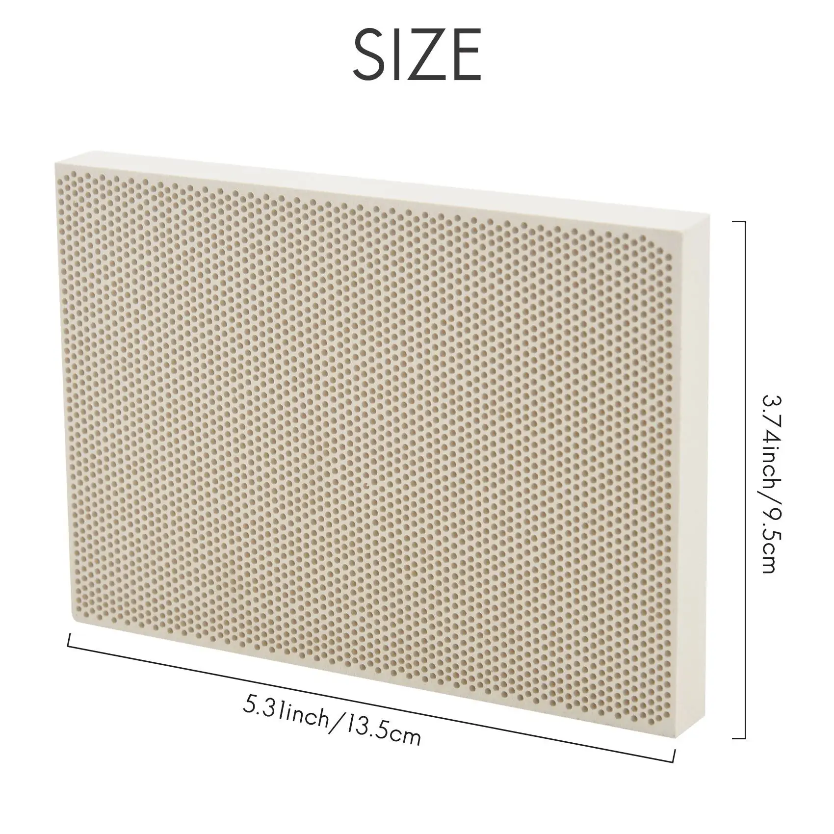 가스 스토브 헤드용 세라믹 벌집 납땜 보드, 135x95x13mm, 신제품