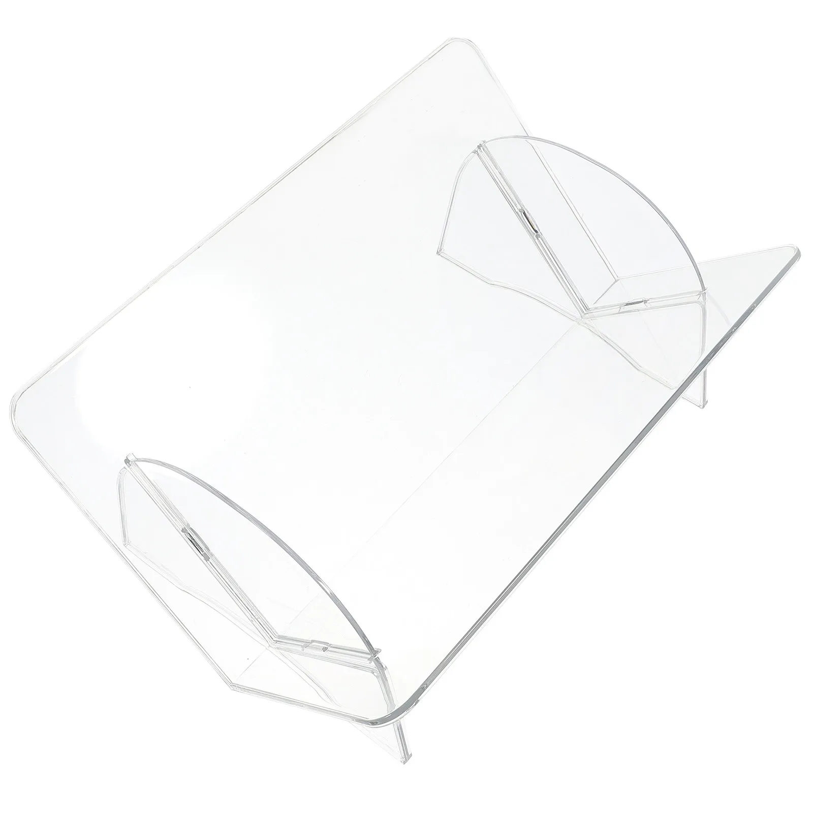 Transparent Book Organizer Desktop Shelf Space Saving Modern Cartoon Design for Desk Bedroom Counter Top Office Study Room Book