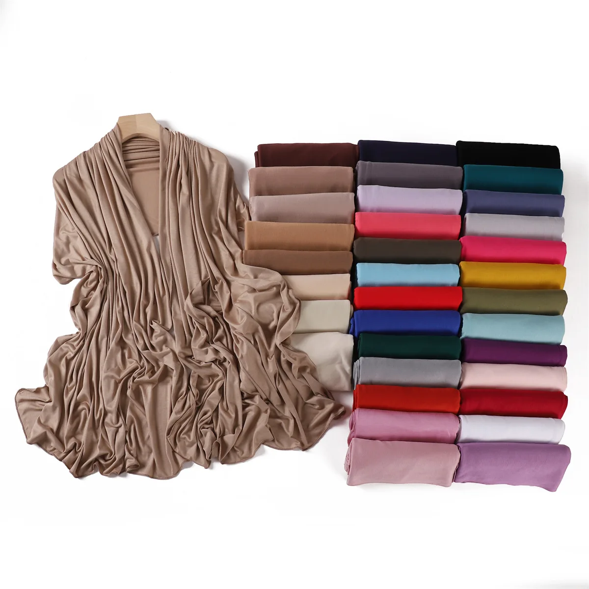 

Luxury Foulards Femme Solid Scarf Hijab Turban Headscarf Ribbon Wraps Headband Accesories Bandana Handkerchief