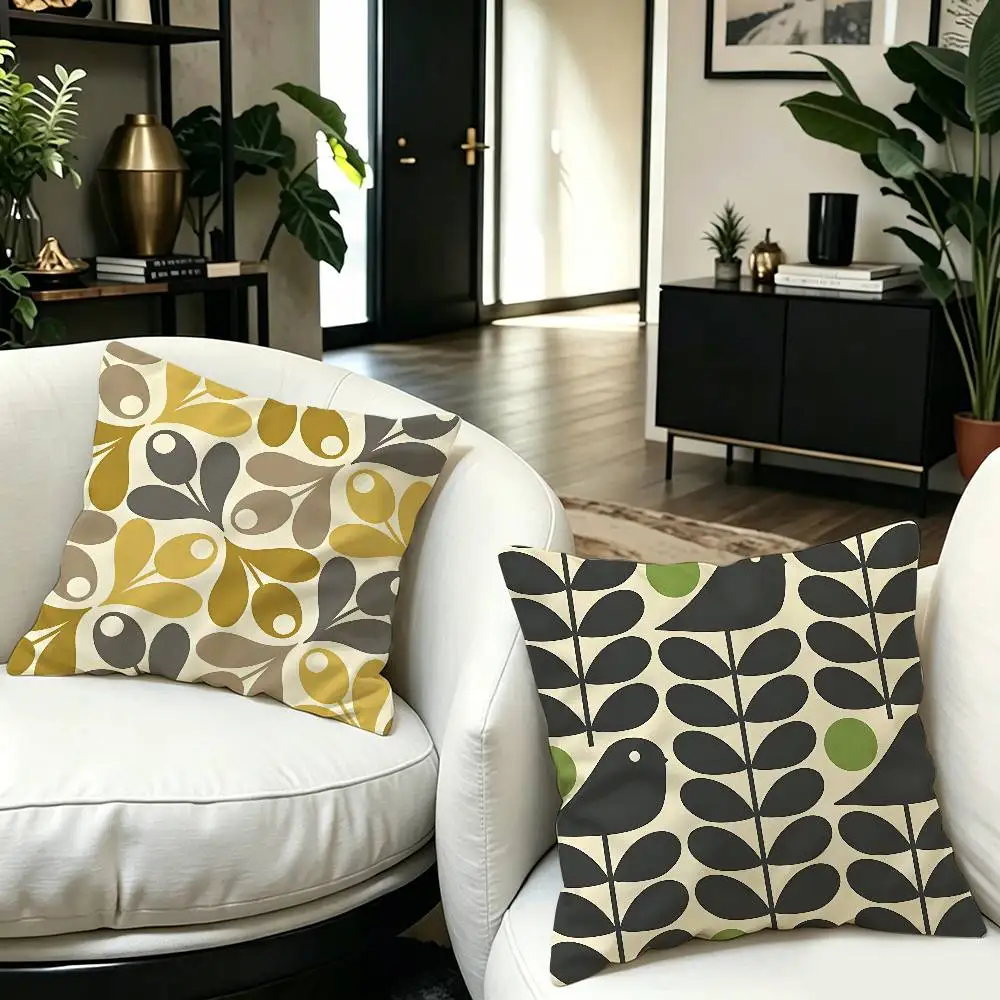 Orla Kiely Leaf Flower Personalized Pillow Dust Cover Bedroom Kids Party Decoration Pillowcase Birthday Children Gift